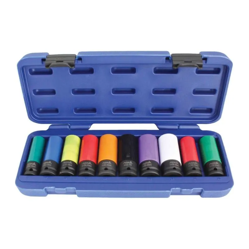 set nasadnih ključeva sa zaštitom za alu felge 1/2", 10 komada - slika 2