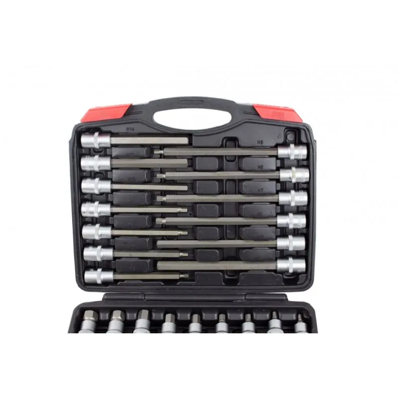 set hex nasadnih ključeva, h5 - h19, 1/2", 30 komada - slika 3