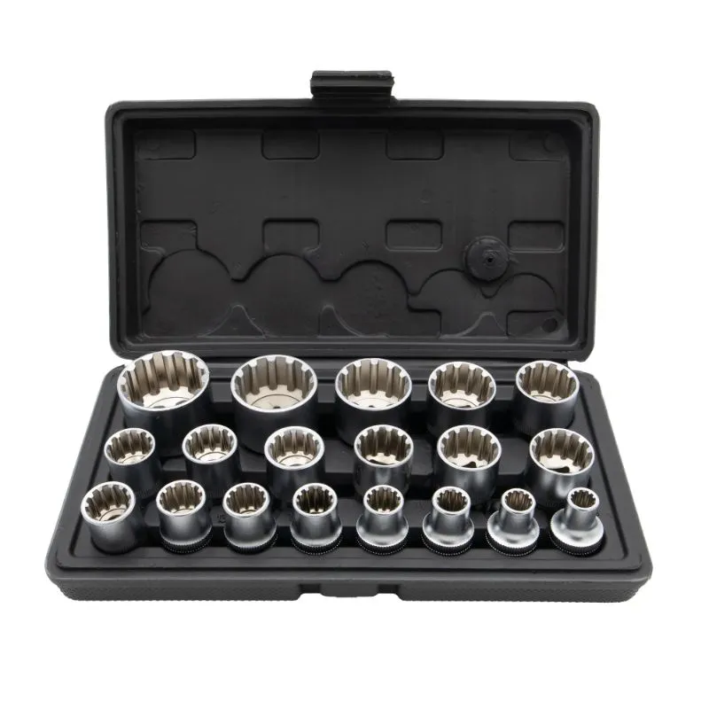 set dvanaestero kutnih nasadnih ključeva, 1/2", kratke - slika 3