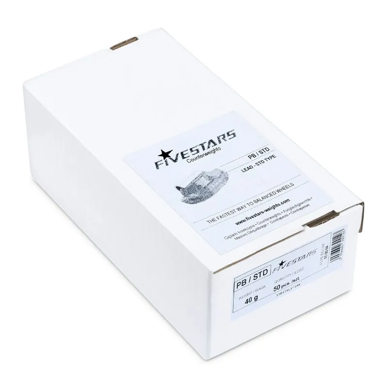 clip-on utezi za čelične felge, 30g, 100 kom, olovo-pb - slika 2