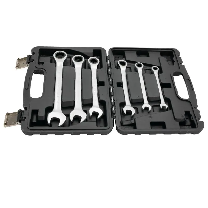 set kombiniranih ključeva s čegrtaljkom - 8 do 19 mm - 6 komada - slika 2