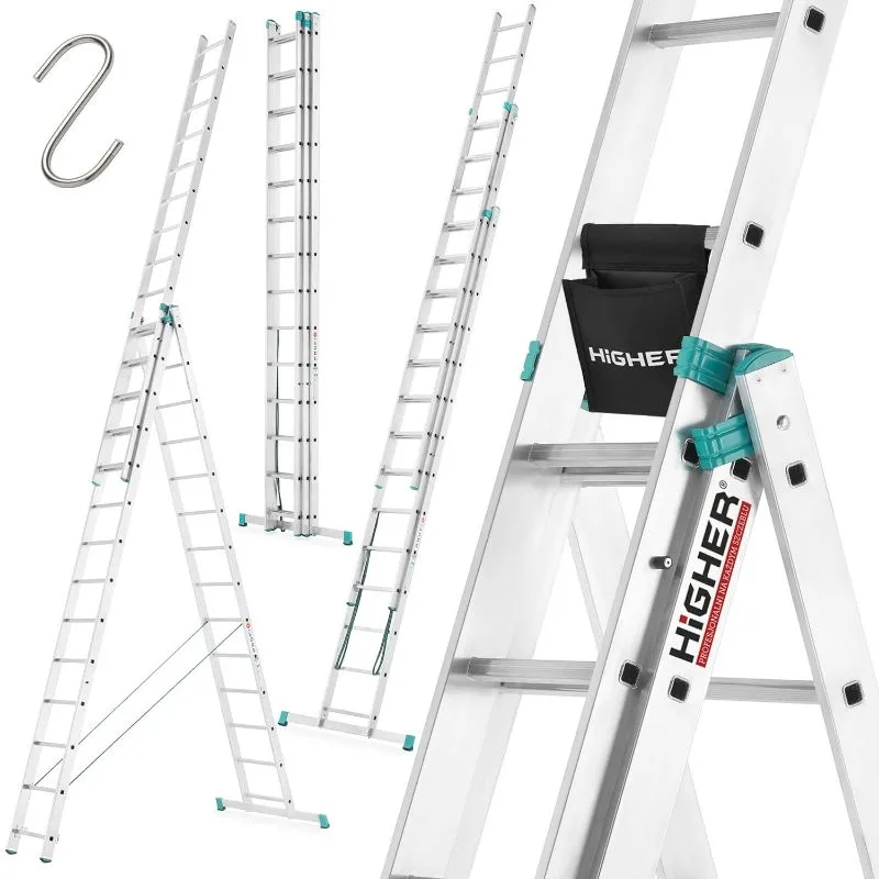 Produžne aluminijske ljestve 3x14m - Prelog