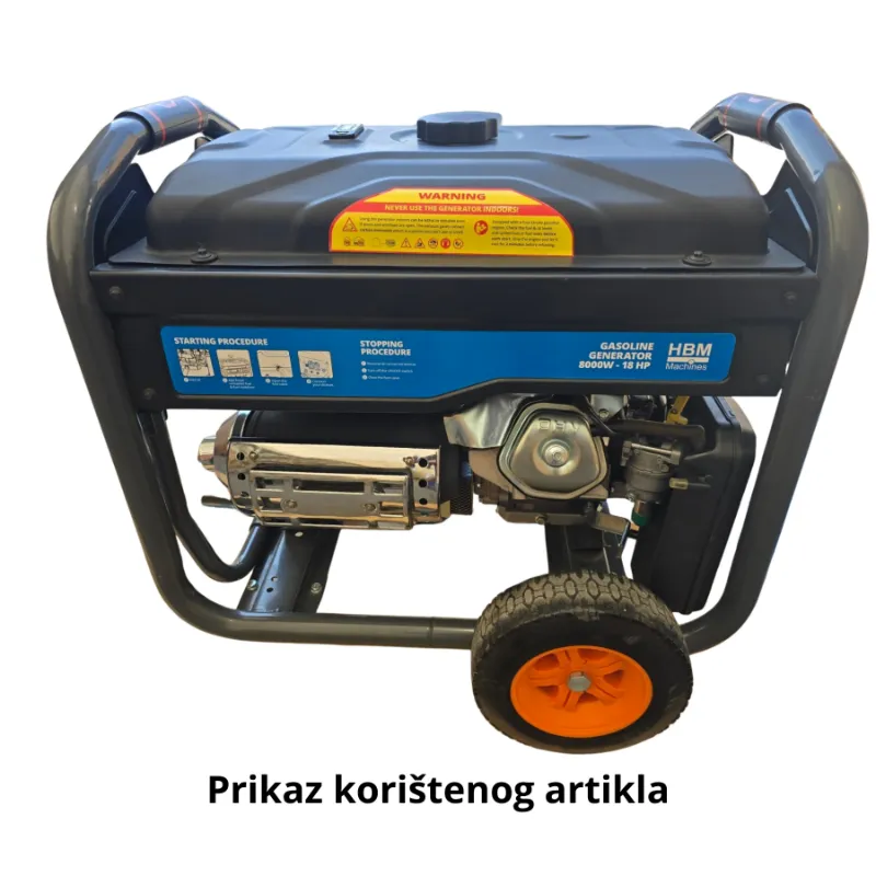 generator električne snage od 8000 w s benzinskim motorom, 230v, 12v - slika 9