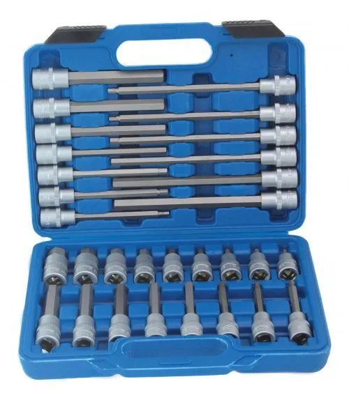 set kratkih i produženih nasadnih ključeva hex - slika 1