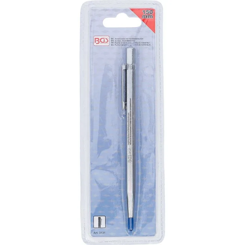 scriber, crtača igla, s tvrdim metalnim vrškom | 150 mm - slika 3