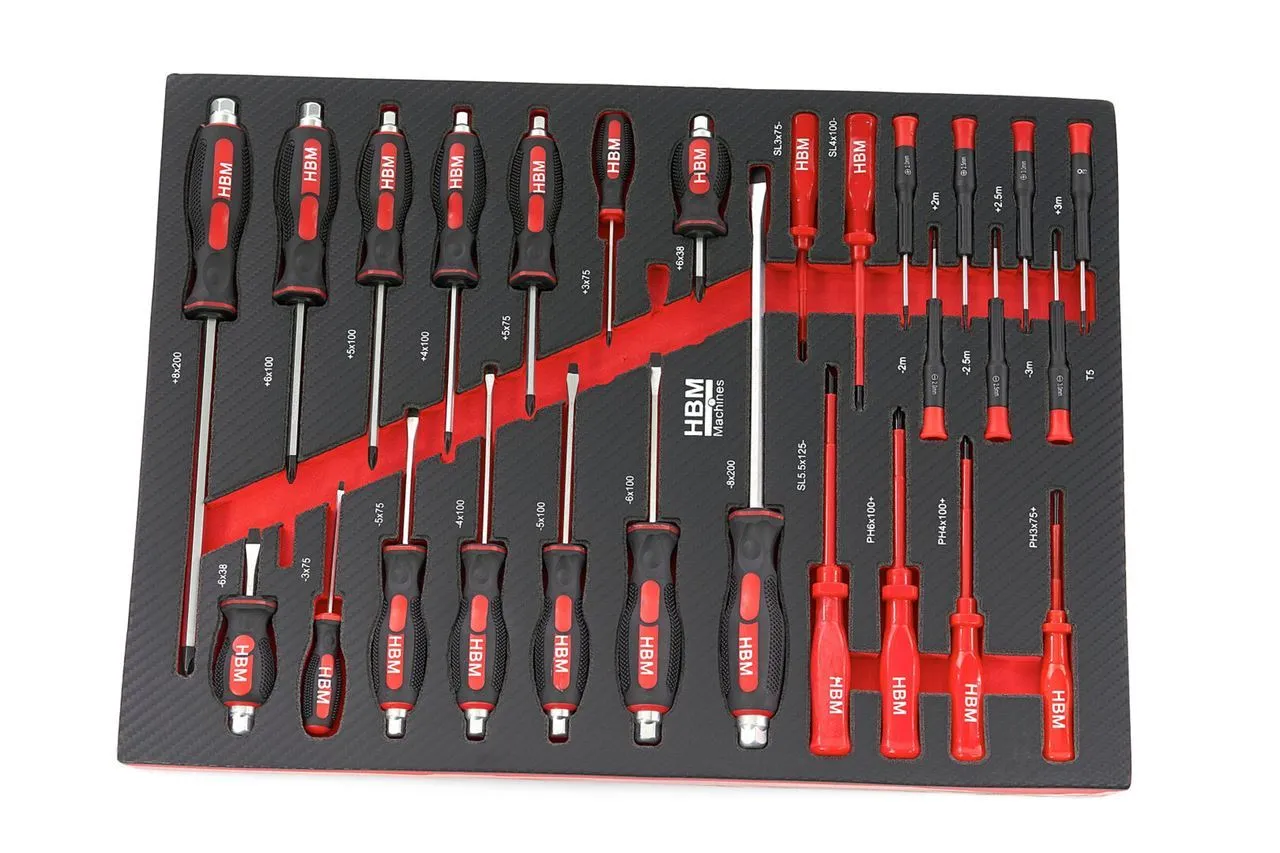premium kolica s alatom, 196 komada, crvene boje - slika 18