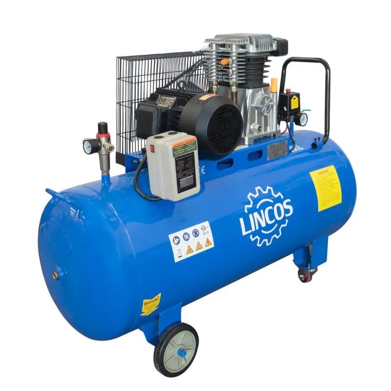 klipni kompresor zraka 200 l, 3 kw, 400 v, 10 bar - slika 2
