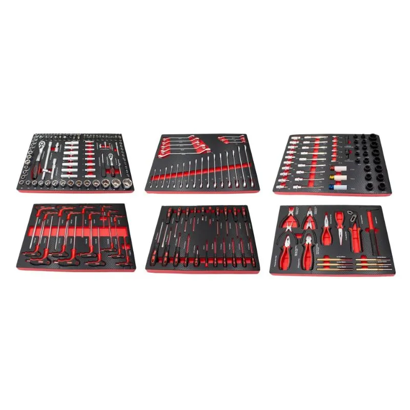 crveni set od 236 komada premium alata, 6 uložaka - slika 2