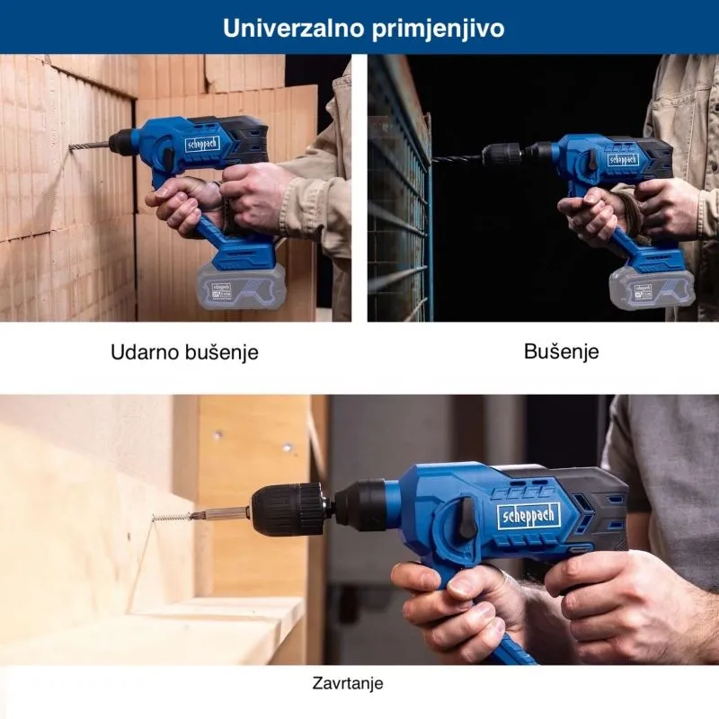 akumulatorska udarna bušilica c-rhd130-x, 1,3 j, led svjetlo - slika 6