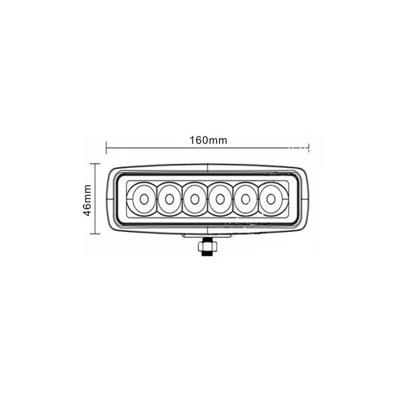 led radna svjetiljka – 1260 lumena, 9-33v + 0,35 m kabel - slika 3