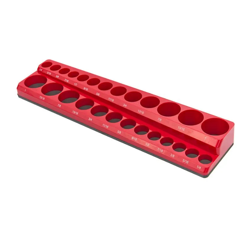 magnetski držač nasadnih ključeva za 26 komada 1/2" inch, crveni - slika 2