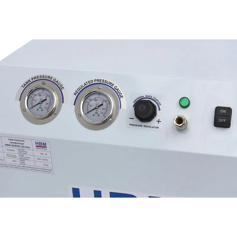 stomatološki tihi kompresor 50 l , 1500w - slika 3