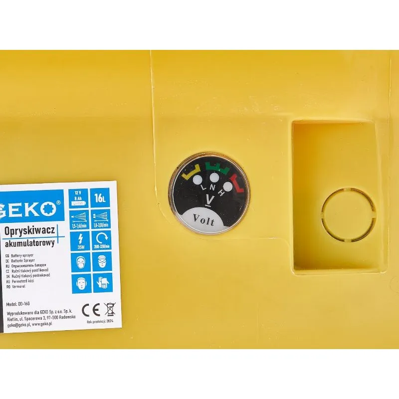 aku prskalica 16l s dodatnom opremom 12v, 8ah - slika 3