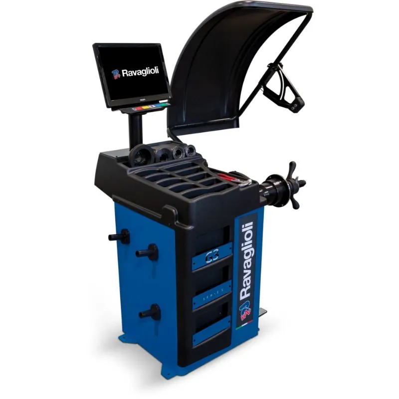 poluautomatska balansirka kotača g3.150ws, 10 – 26”, 240 v - slika 4
