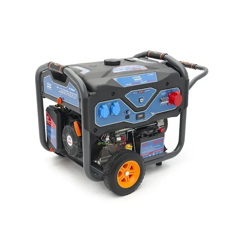 Generator električne snage od 8000 W s benzinskim motorom, 230V, 12V - Prelog