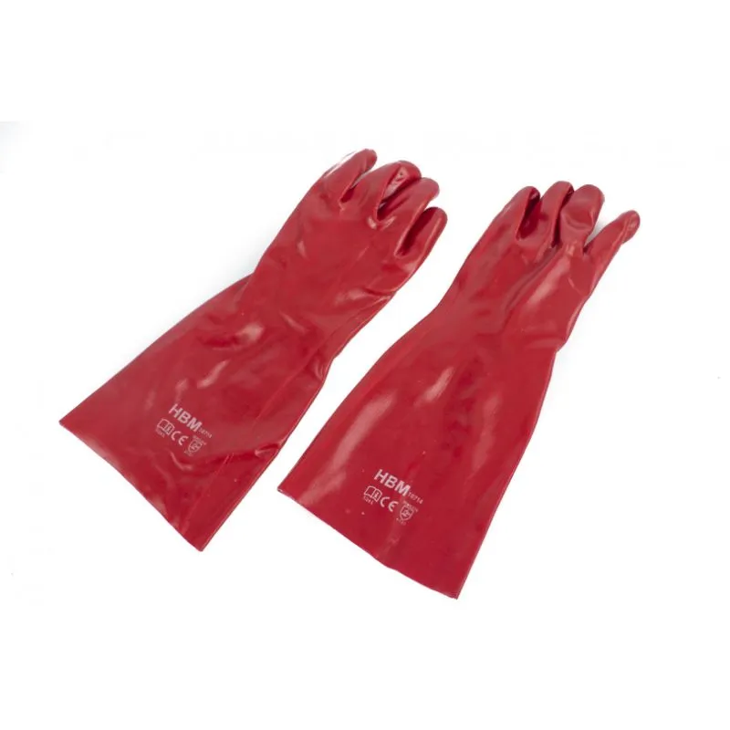 pvc zaštitne rukavice, duge, l veličina - slika 1