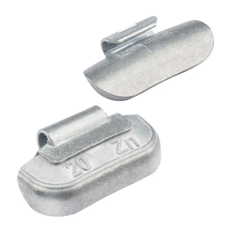 clip on utezi za čelične felge, 20 g, 100 kom, cink - slika 2