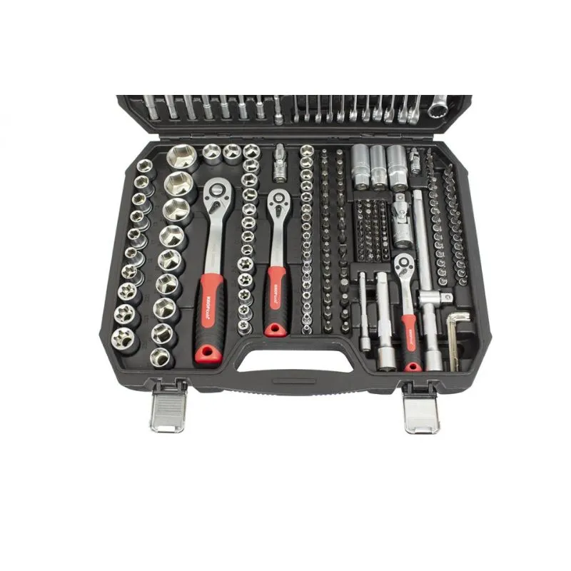 set nasadnih ključeva 110 komada, 1/4" i 1/2" - slika 2
