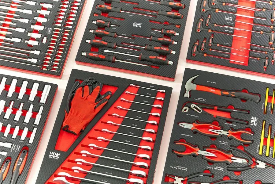 crveni set od 262 komada premium alata za kolica, 7 uložaka - slika 5