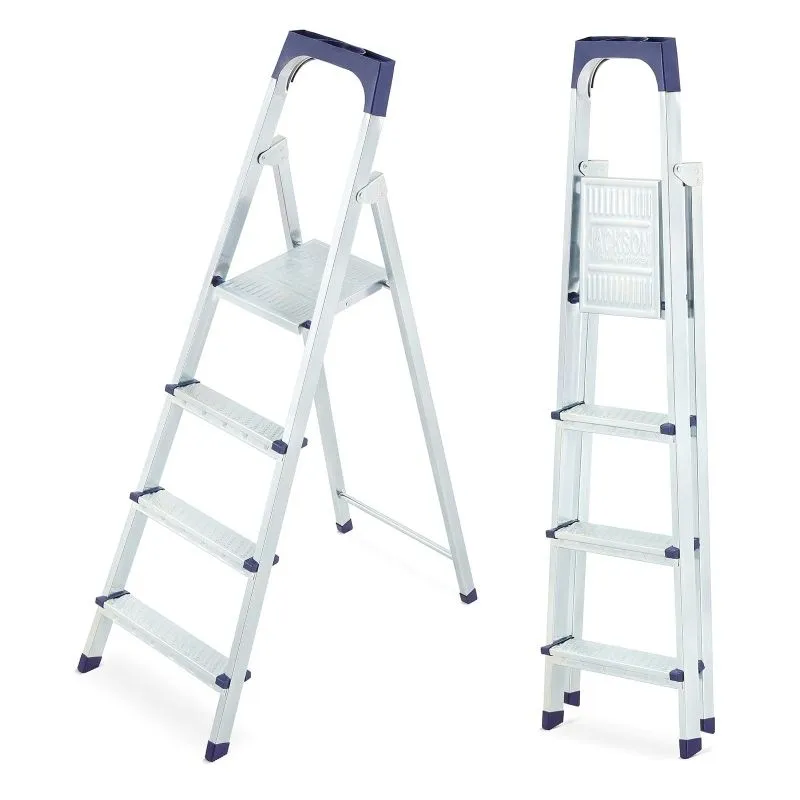 aluminijske sklopive ljestve 1x4 - slika 1