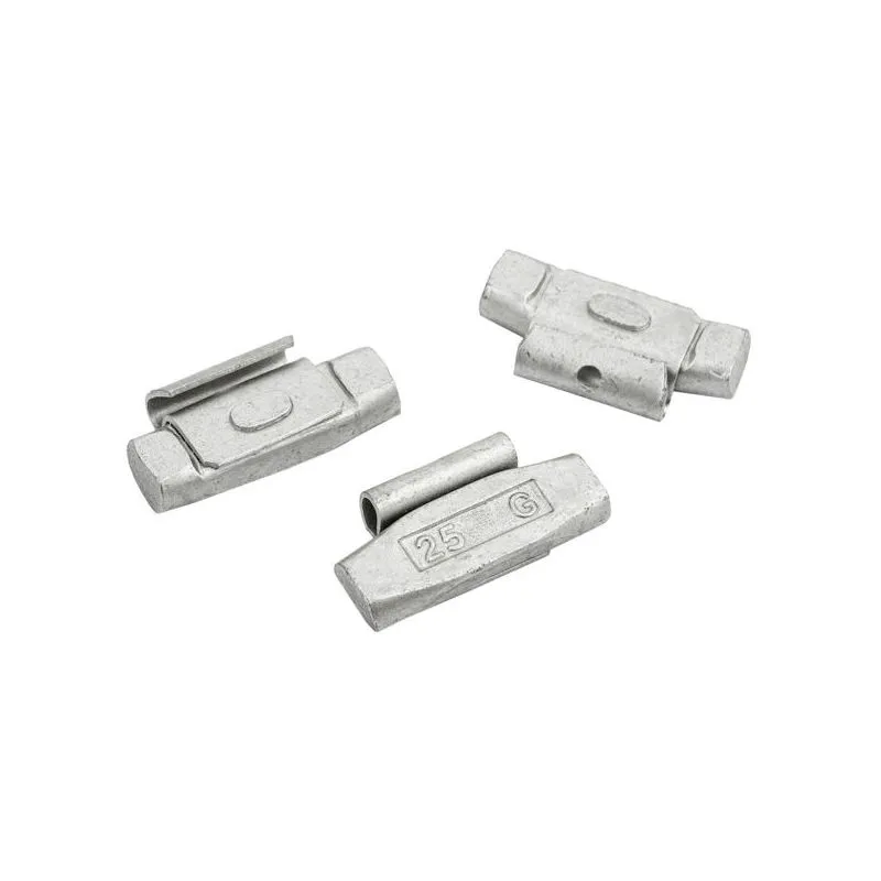 clip on utezi za čelične felge, 25 g, 100 kom - slika 2