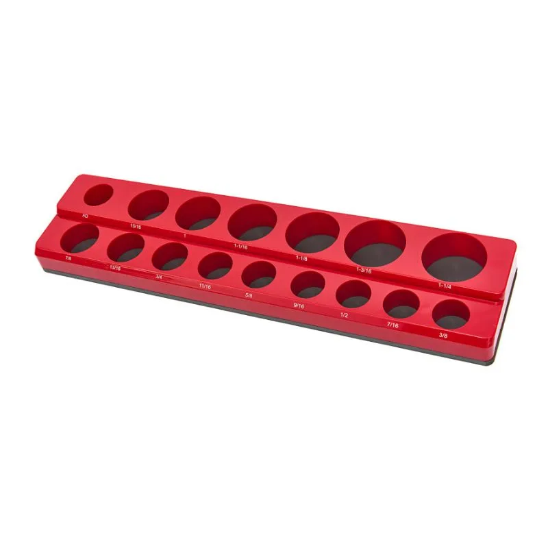 magnetski držač nasadnih ključeva za 26 komada 3/8" inch, crveni - slika 2