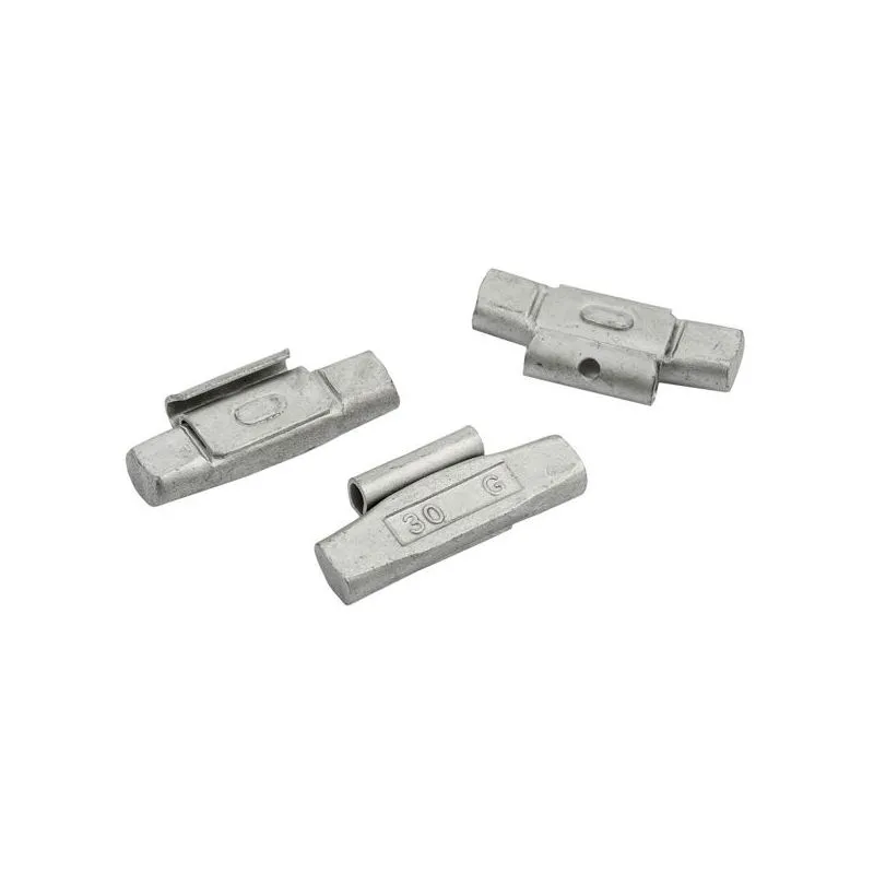 clip on utezi za čelične felge, 30 g, 100 kom - slika 2