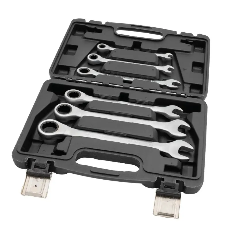 set kombiniranih ključeva s čegrtaljkom - 8 do 19 mm - 6 komada - slika 4