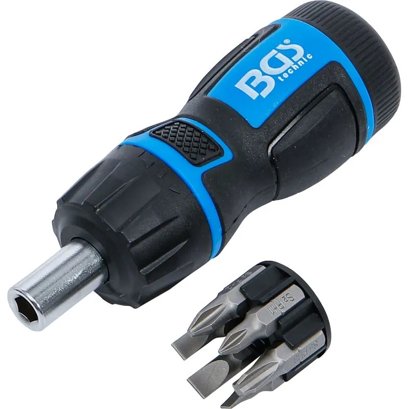 Set mini bitova za odvijač s reverzibilnom čegrtaljkom 1/4" | 7 kom - Prelog
