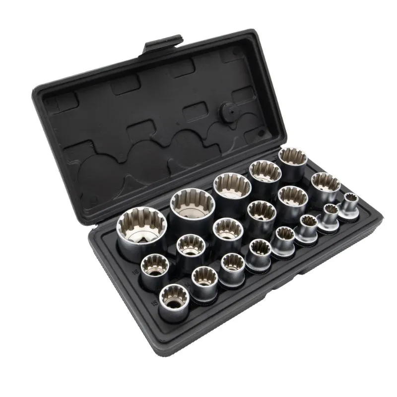 set dvanaestero kutnih nasadnih ključeva, 1/2", kratke - slika 2