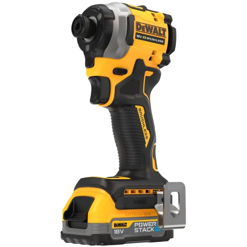 dewalt udarni odvijač 1/4",208nm 18v, 2x1,7ah powerstack - slika 3