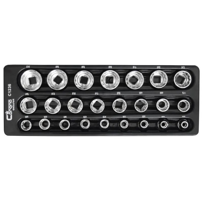 set kratkih nasadnih ključeva, 8 - 32 mm - slika 1