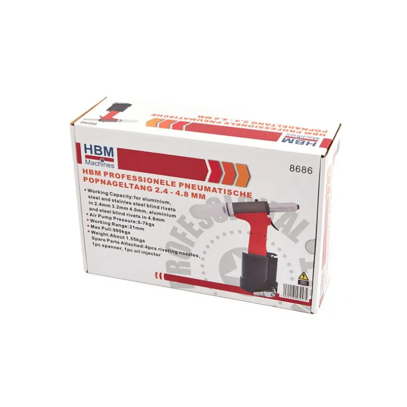 pneumatski pištolj za zakovice 2,4-4,8mm - slika 4