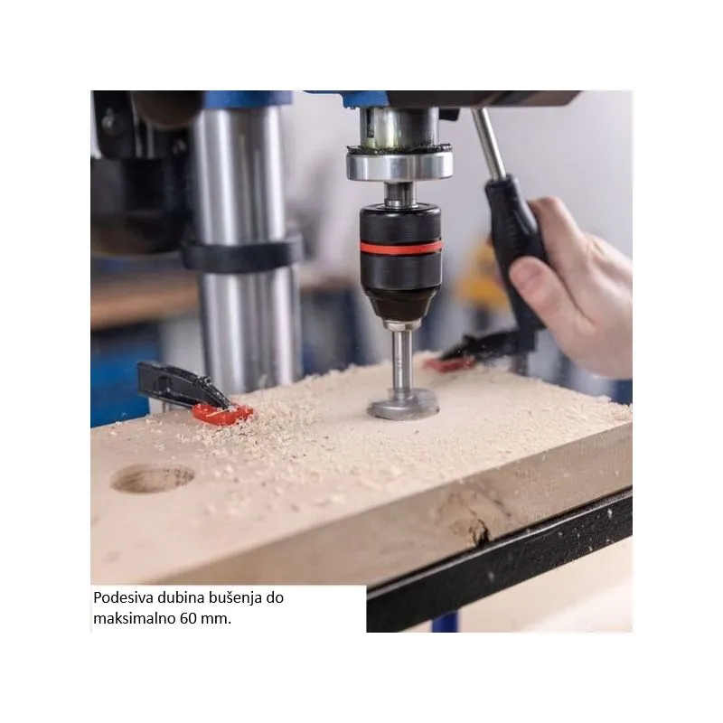stolna bušilica tbm250 vario, 230v, 600w, lcd zaslon i laser - slika 7