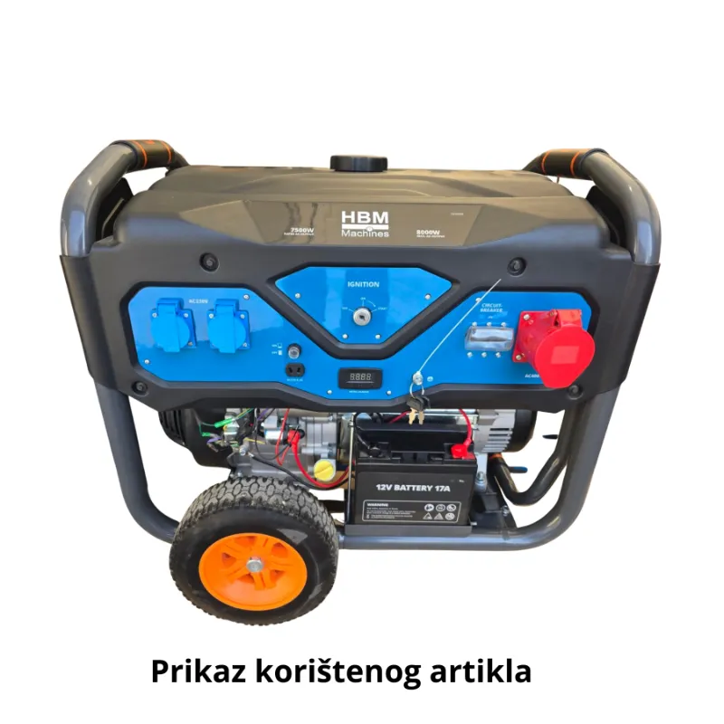 generator električne snage od 8000 w s benzinskim motorom, 230v, 12v - slika 13