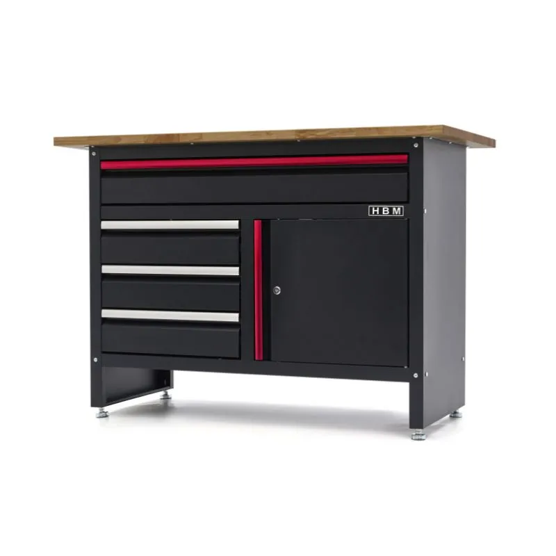 radni stol 120 cm s 4 ladice i 1 vrata - slika 7