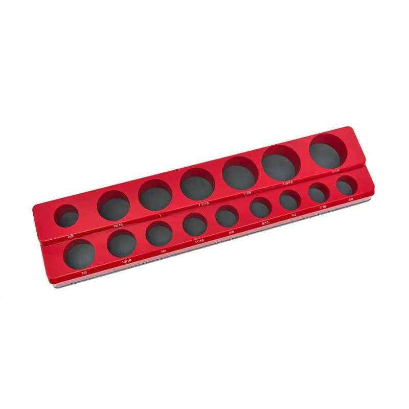 magnetski držač nasadnih ključeva za 26 komada 3/8" inch, crveni - slika 4
