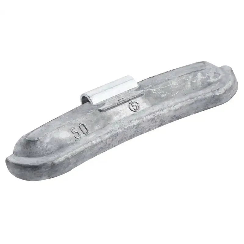 clip-on utezi za čelične felge, 50g, 50 kom, olovo-pb - slika 1