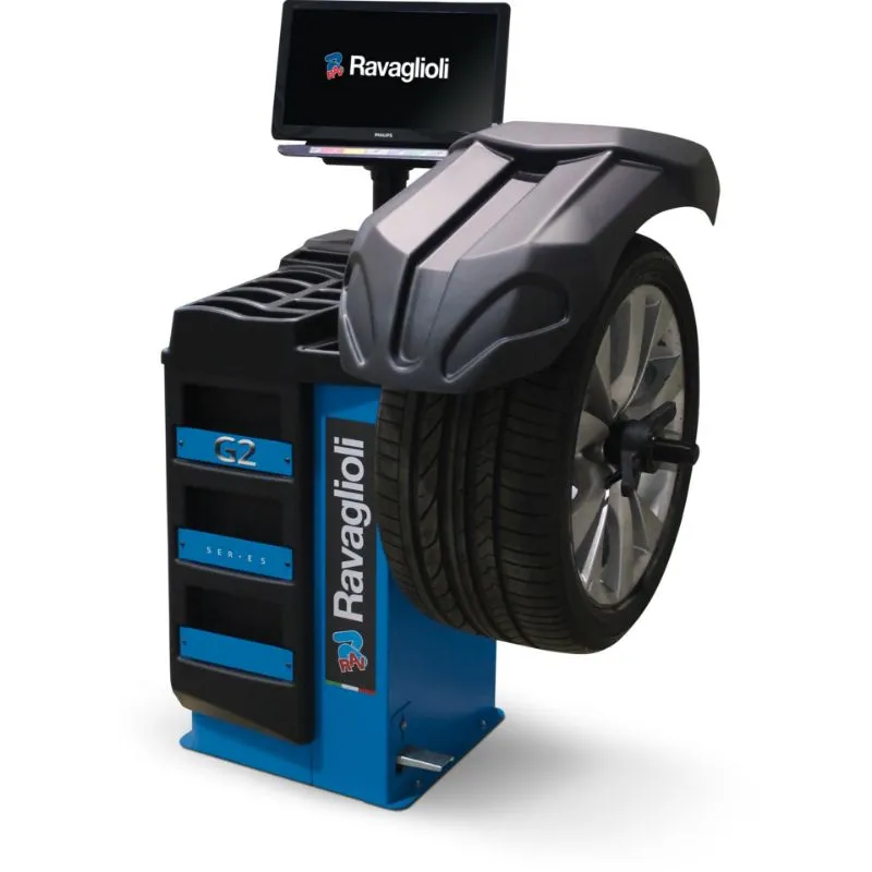 poluautomatska balansirka kotača g2.140r, 10 – 26”, 240v - slika 2