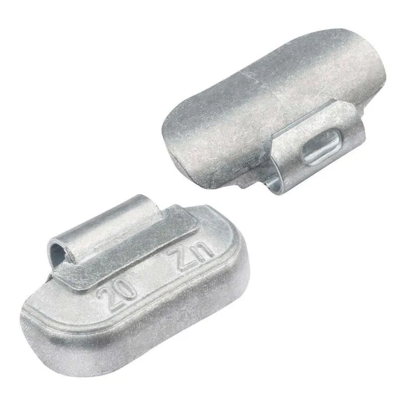 clip on utezi za čelične felge, 20 g, 100 kom, cink - slika 4