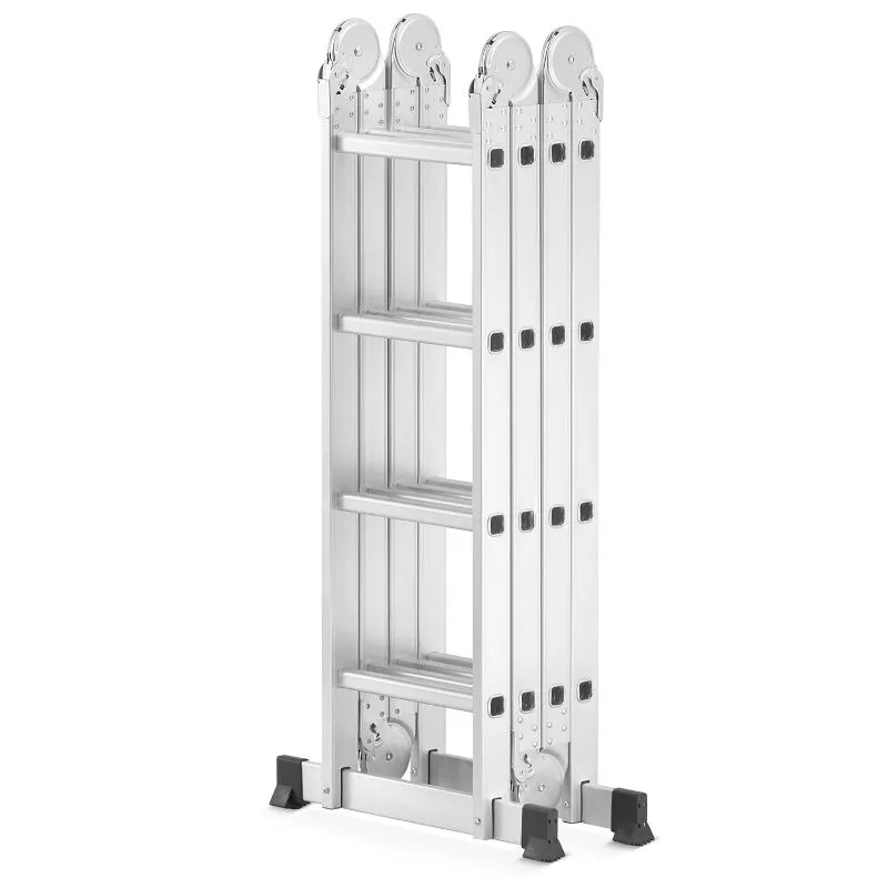 višenamjenske zglobne aluminijske ljestve 4x4 + platforma 4,6 m 150 kg - slika 8