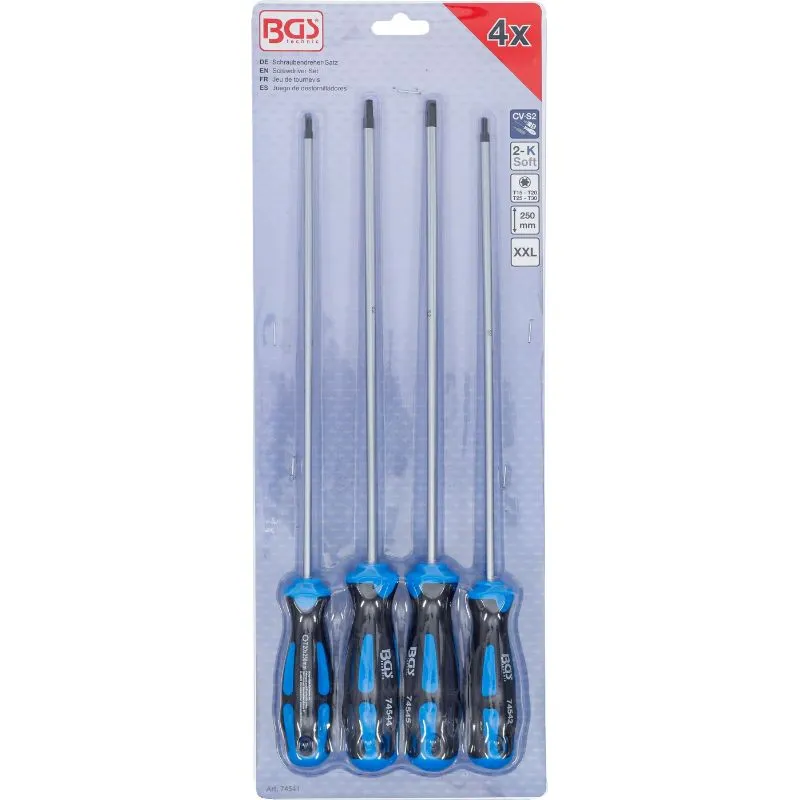 set odvijača | extra dugi | t-star (za torx) | t15 - t30 | 4 kom - slika 4