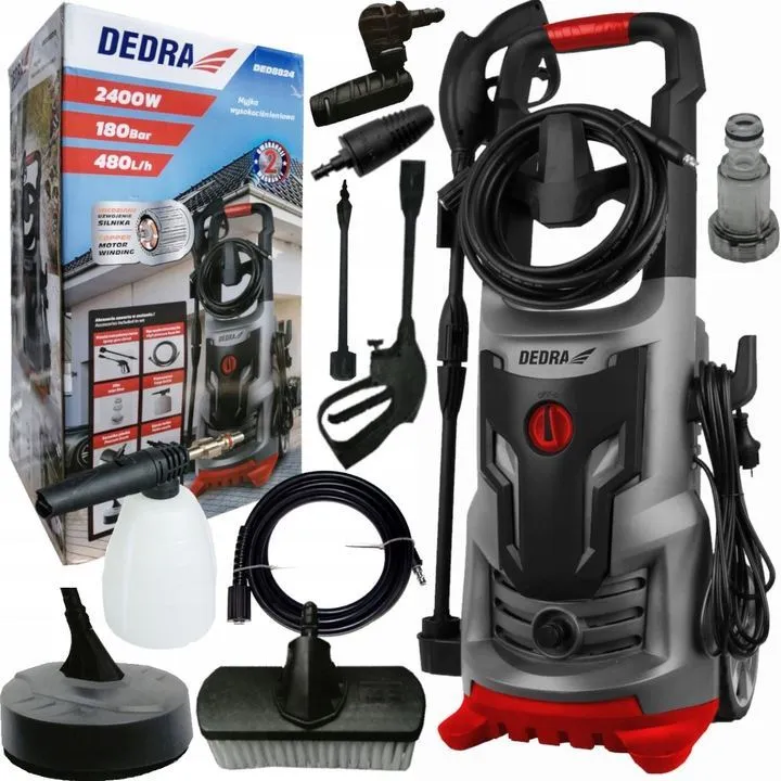 visokotlačni perač 120/180 bara / 2400 w - 480 l/h , crijevo 8m - slika 3
