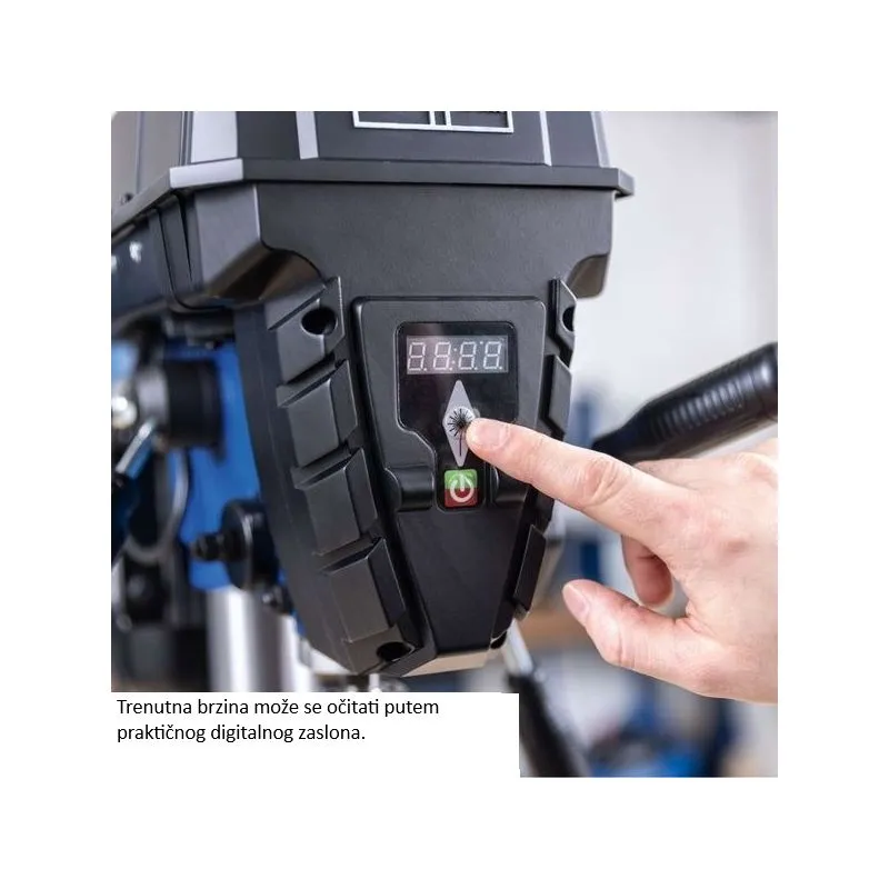 stolna bušilica tbm250 vario, 230v, 600w, lcd zaslon i laser - slika 5