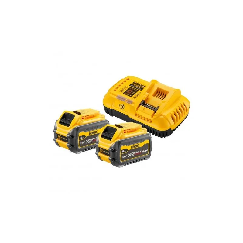 dewalt flexvolt početni set dcb118t2-qw 2x 6.0 dcb546 i 1x punjač dcb1 - slika 1