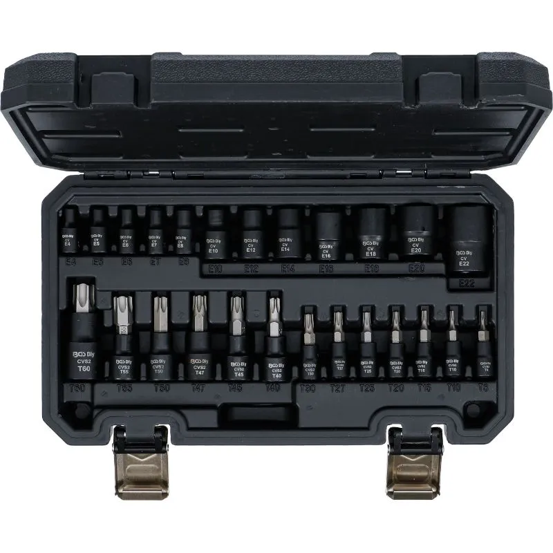 set torx i e-star nasadnih ključeva 1/4" 3/8" 1/2" 25 kom - slika 3