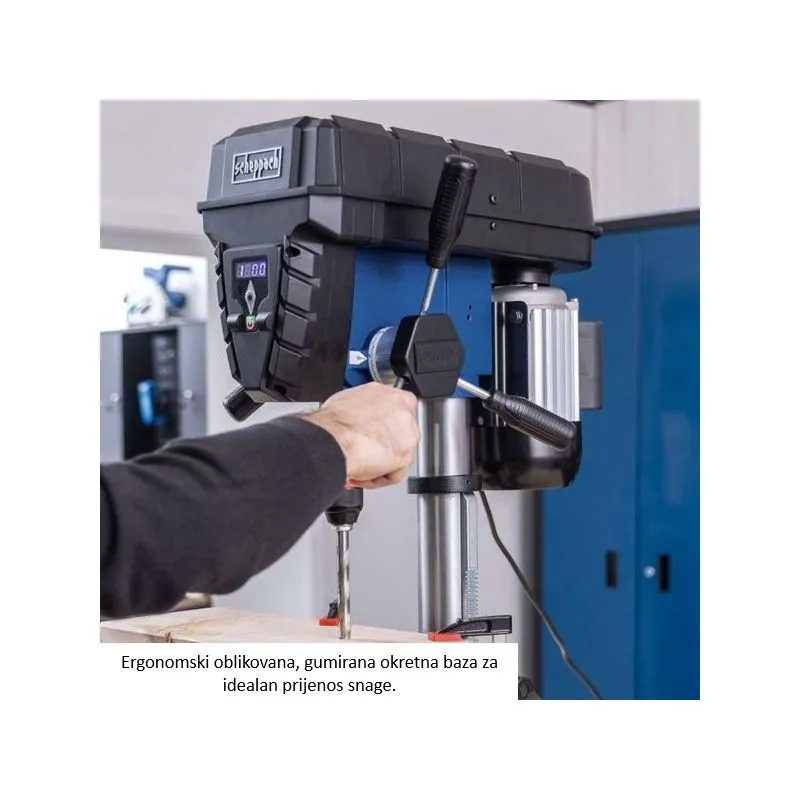 stolna bušilica tbm250 vario, 230v, 600w, lcd zaslon i laser - slika 6