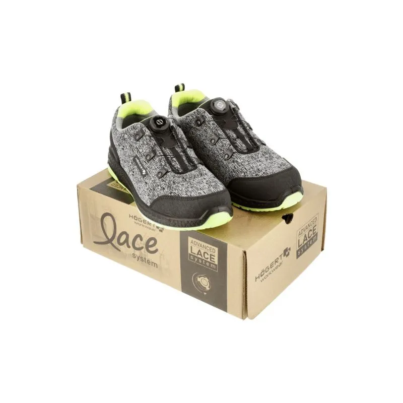 zaštitne cipele lace system s1ps sr fo siva melange/zelena 43 - slika 3
