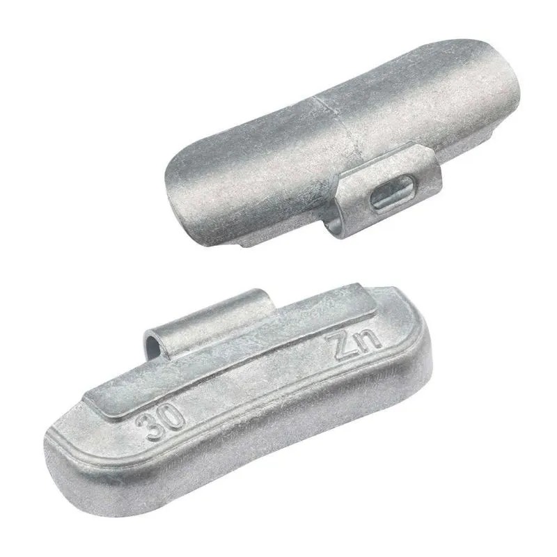 clip on utezi za čelične felge, 30 g, 100 kom, cink - slika 2