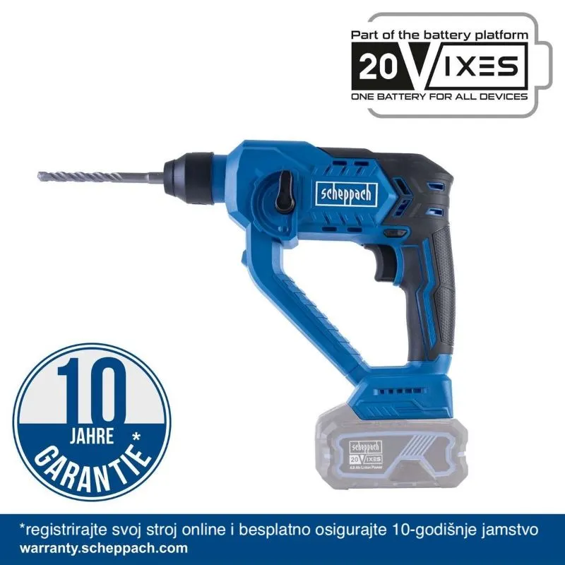 akumulatorska udarna bušilica c-rhd130-x, 1,3 j, led svjetlo - slika 3